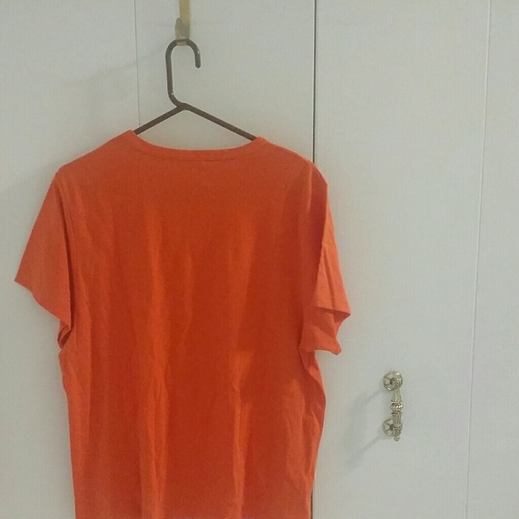 Orange Sequin Flip Flop T-Shirt - Picture 3 of 4